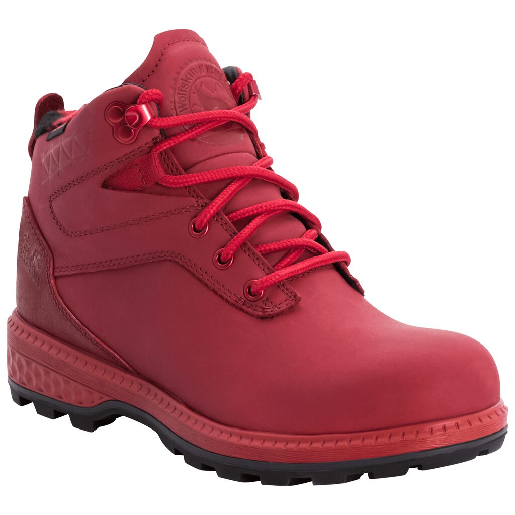 Jack Wolfskin JACK RIDE TEXAPORE MID Chaussures Femme Rouge/Noir - DXKJYNA-61